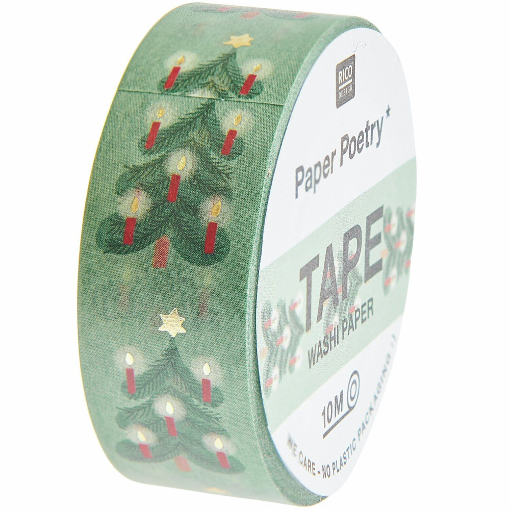 Washi tape Christmas Tree - Paper Poetry - green 15 mm x 10 m