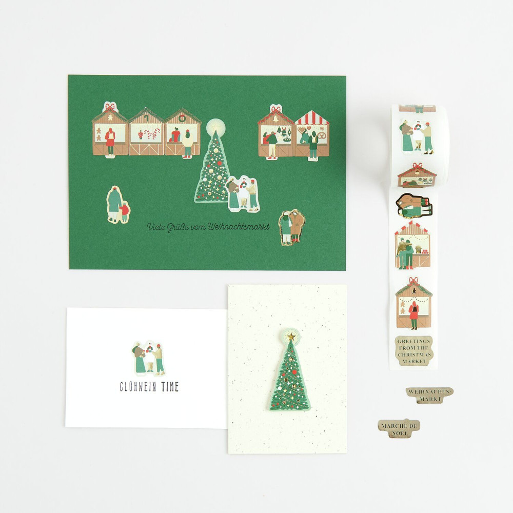 Christmas stickers Christmas Market - Paper Poetry - 120 pcs.