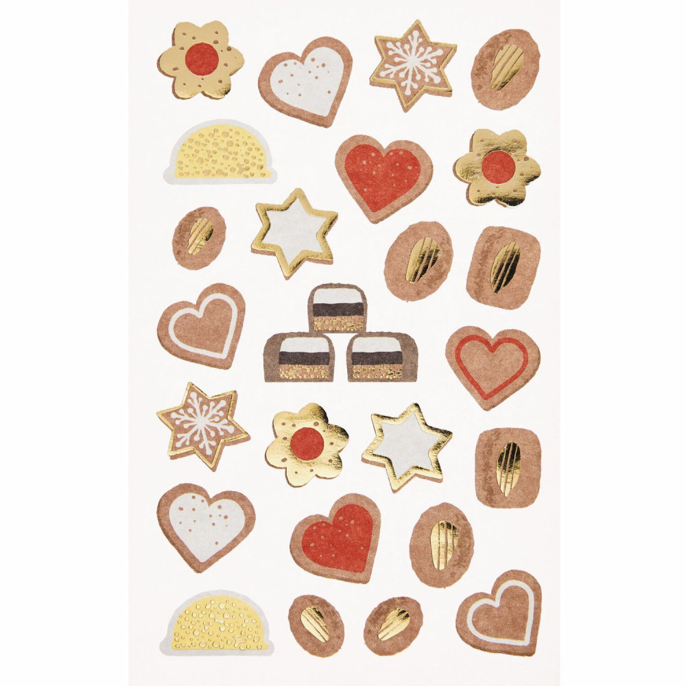 Christmas stickers Cookies - Paper Poetry - 25 pcs.