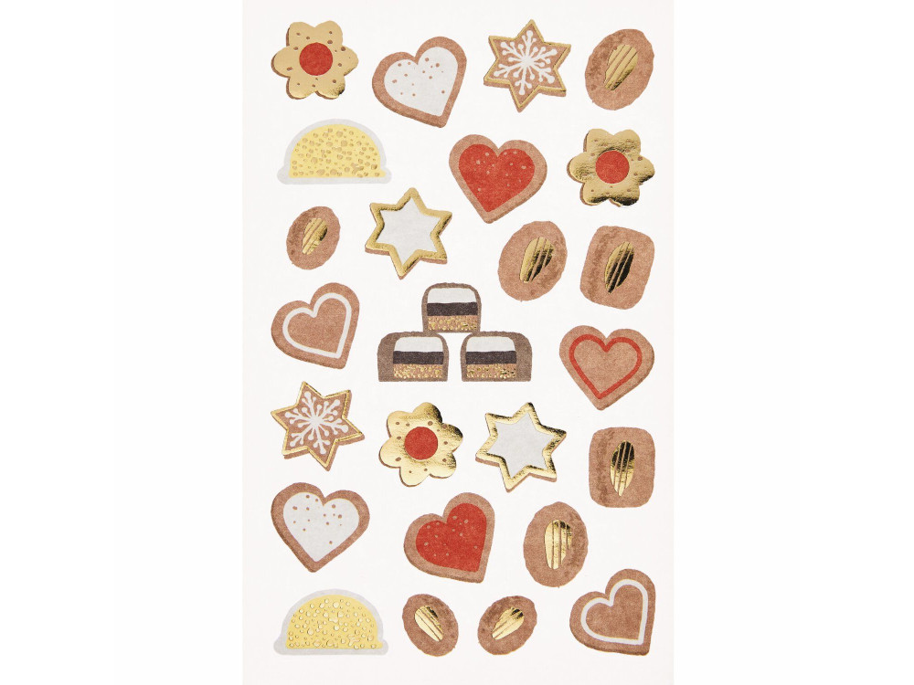 Christmas stickers Cookies - Paper Poetry - 25 pcs.