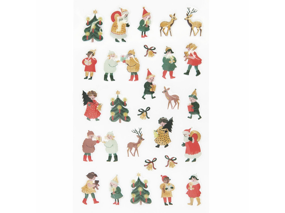 Gel Christmas stickers - Paper Poetry - 27 pcs.