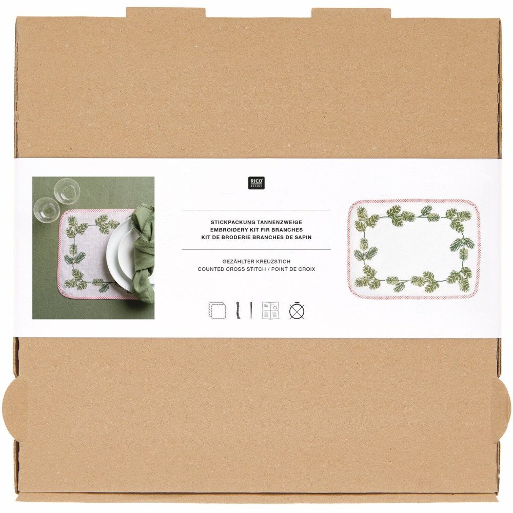 Embroidery Kit - Rico Design - Pine Branches