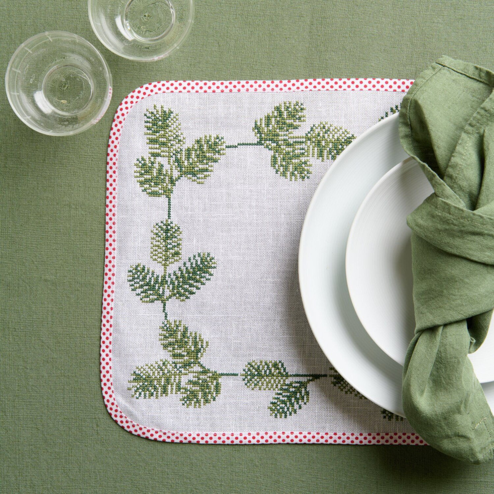 Embroidery Kit - Rico Design - Pine Branches