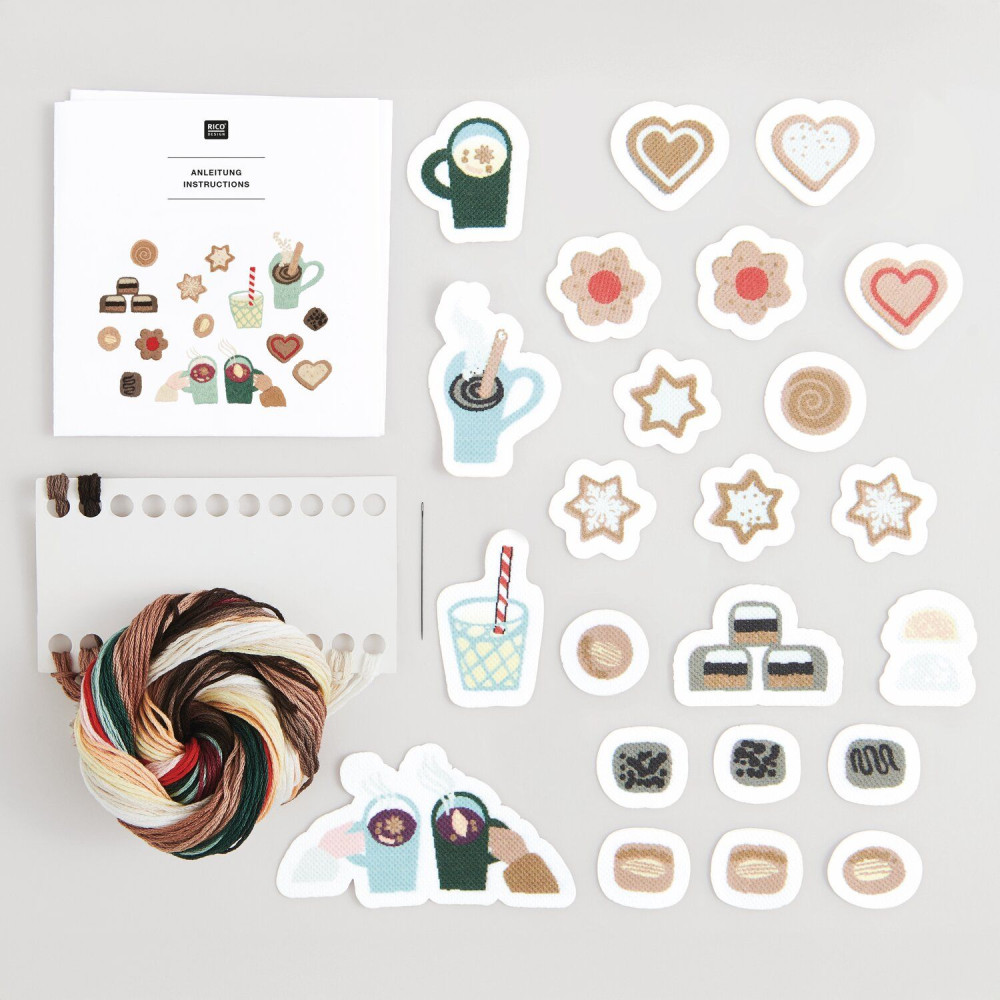 Embroidery Stick and Stitch Kit  - Rico Design - Cookies