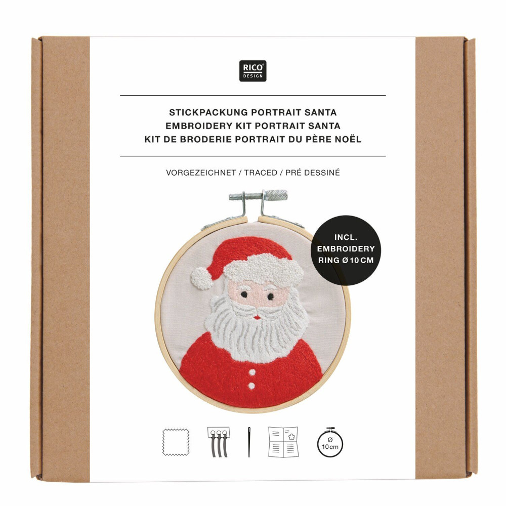Embroidery Kit  - Rico Design - Santa Claus
