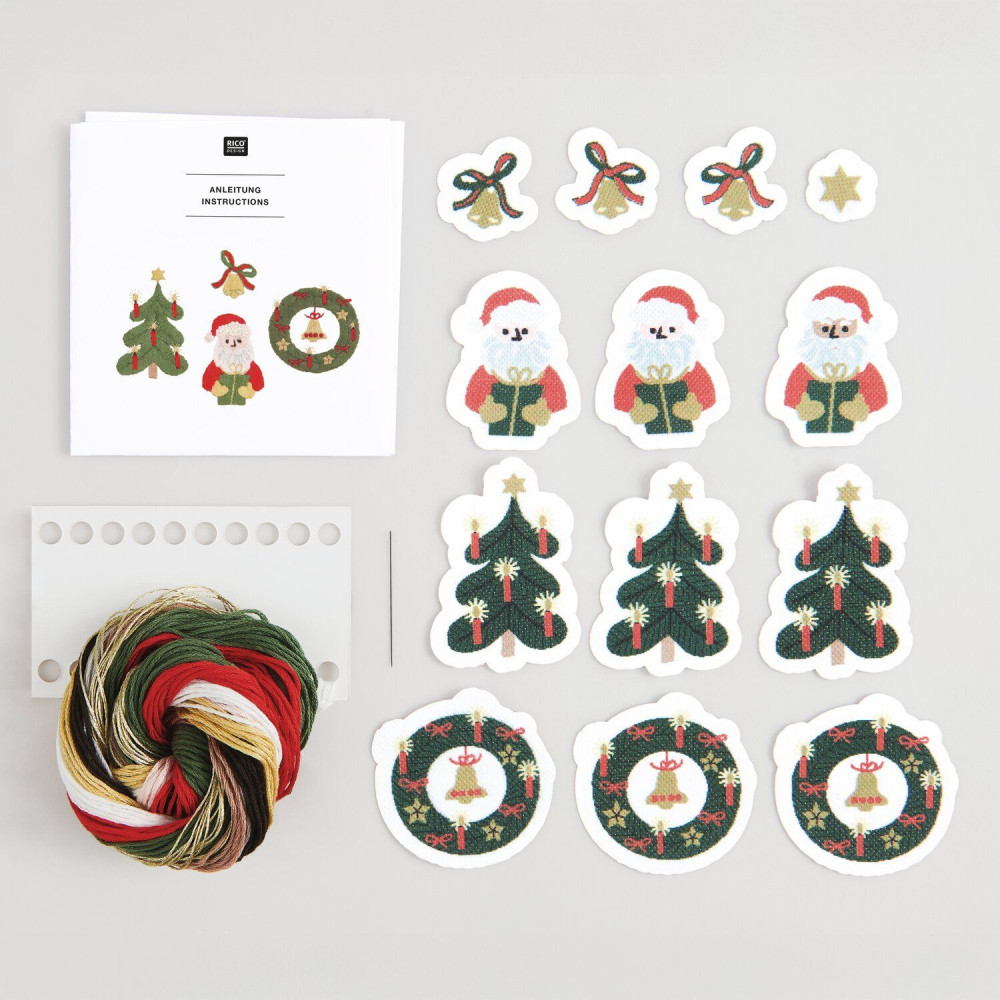 Embroidery Stick & Stitch Kit  - Rico Design - Santa