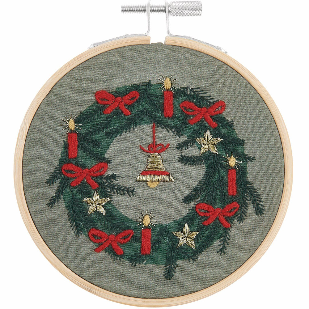 Embroidery Kit  - Rico Design - Christmas Wreath