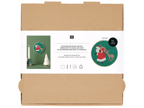 Embroidery Kit  - Rico Design - Santa and Deer