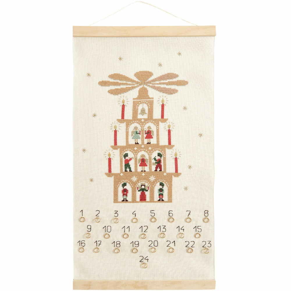 Embroidery Kit Advent Calendar - Rico Design - Pyramid of Lights