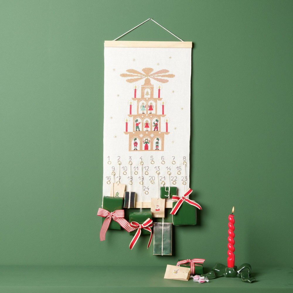 Embroidery Kit Advent Calendar - Rico Design - Pyramid of Lights
