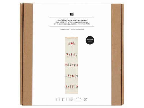 Embroidery Kit Advent Calendar - Rico Design - Children