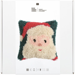 Hooki Hooki Latch Hooking Kit Cushion - Rico Design - Santa Claus