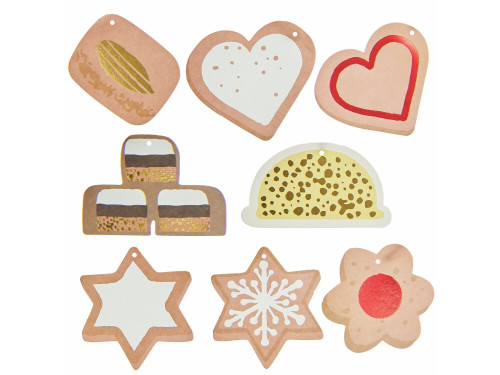 Zawieszki na prezenty Cookies - Paper Poetry - 8 szt.