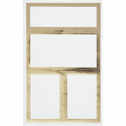 Self-adhesive gift labels - Paper Poetry - gold 12 pcs.