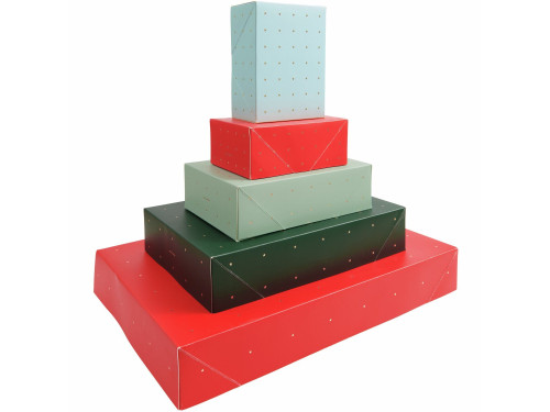 Set of cardboard gift boxes Stars - Rico Design - 5 pcs.