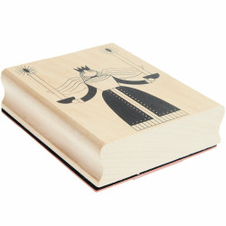 Stempel drewniany Anioł ze świecami - Paper Poetry