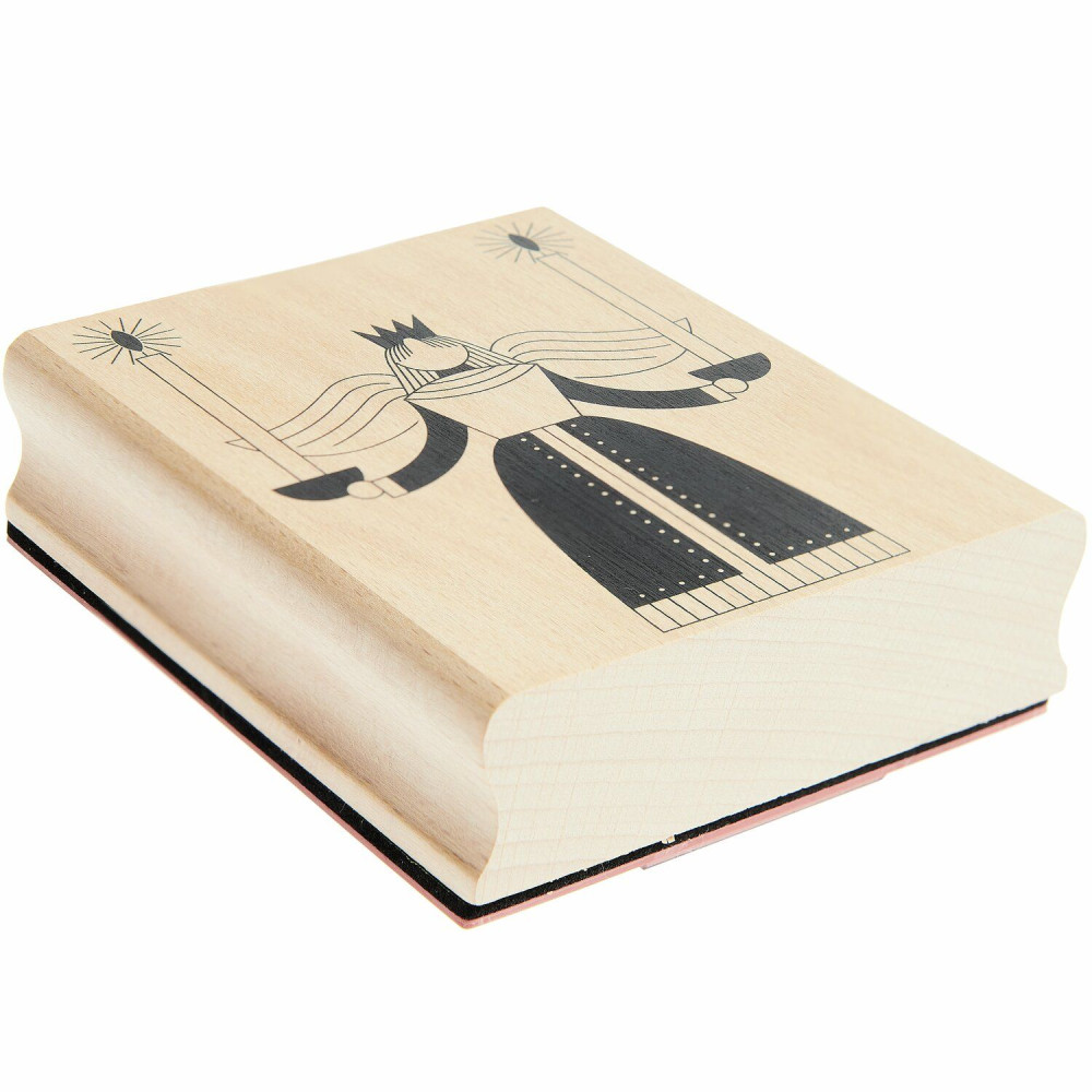 Stempel drewniany Anioł ze świecami - Paper Poetry