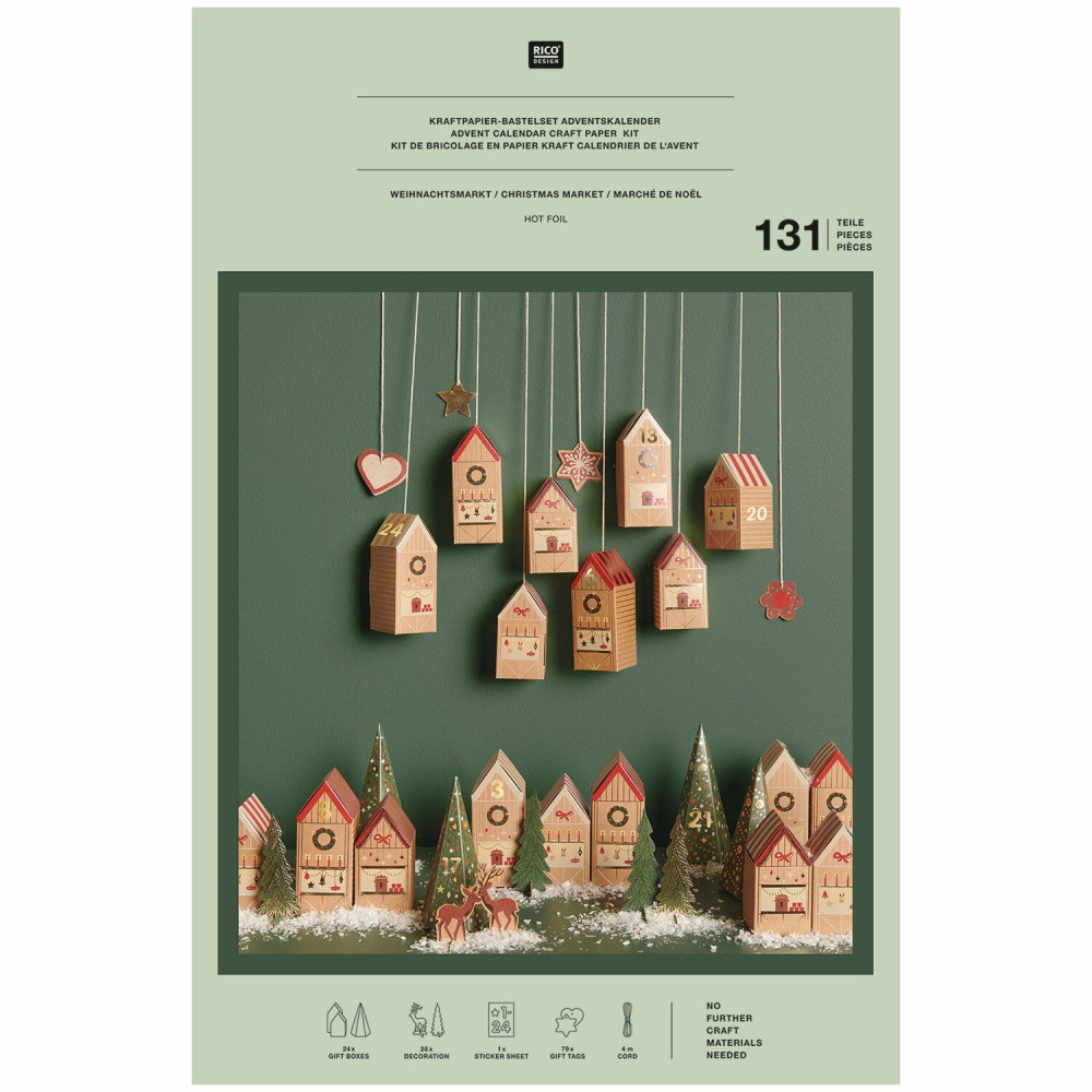 Advent calendar Christmas Market - Rico Design - 24 pcs.