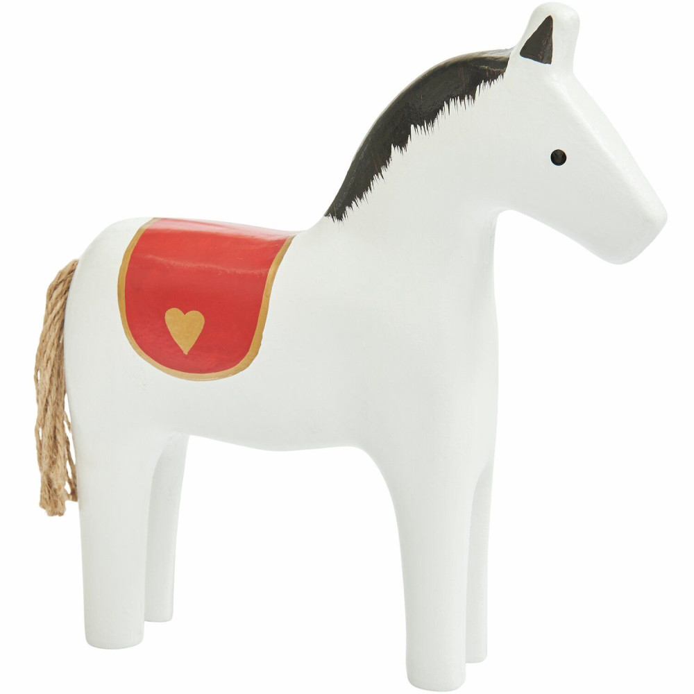 Figurka drewniana Koń - Rico Design - biały 23,5 cm