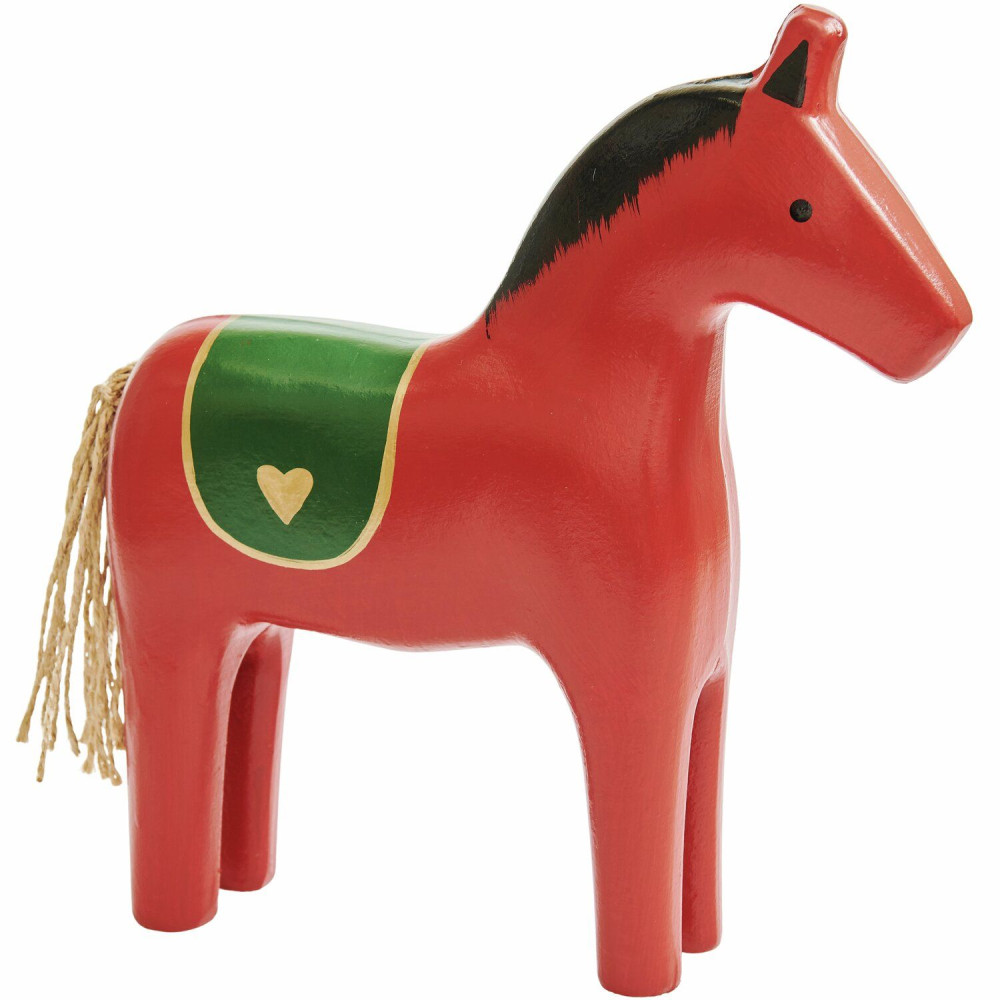 Wooden Horse figurine - Rico Design - red 23,5 cm
