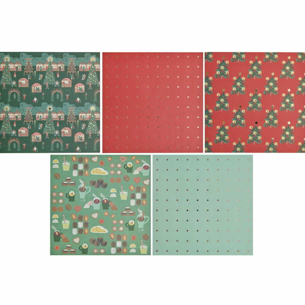 Origami paper Christmas Market - Paper Poetry - 15 x 15 cm 50 sheets