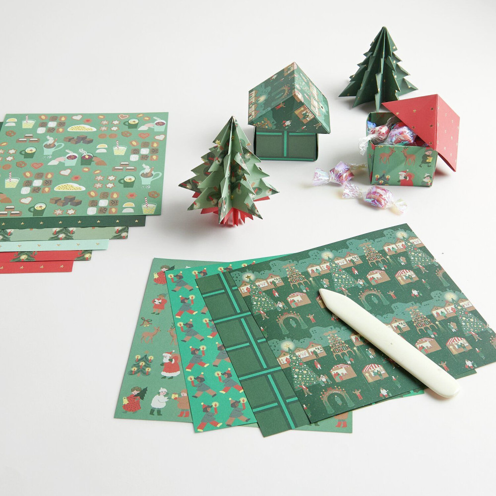 Origami paper Christmas Market - Paper Poetry - 15 x 15 cm 50 sheets