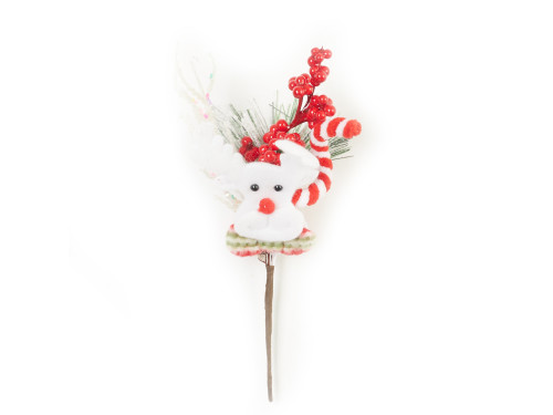 Christmas branch with reindeer - 21 cm