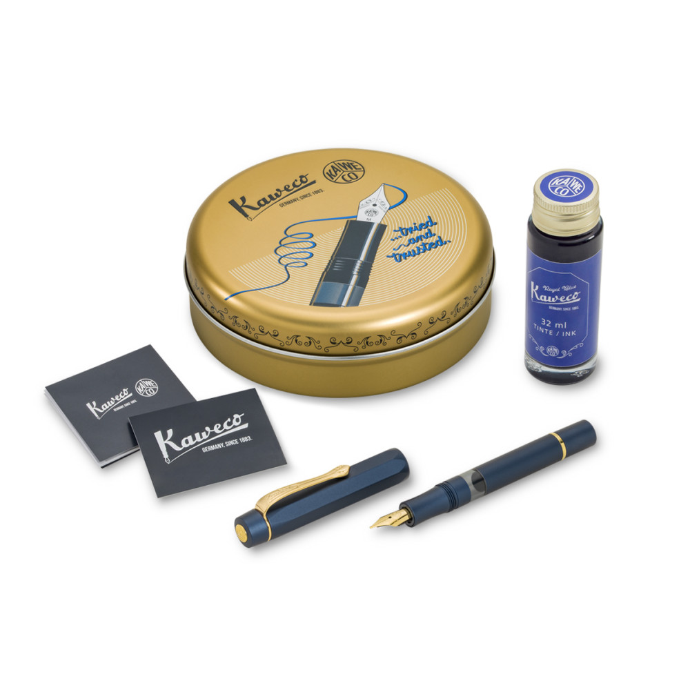 Fountain pen Sport Piston Filler starter set - Kaweco - Navy B