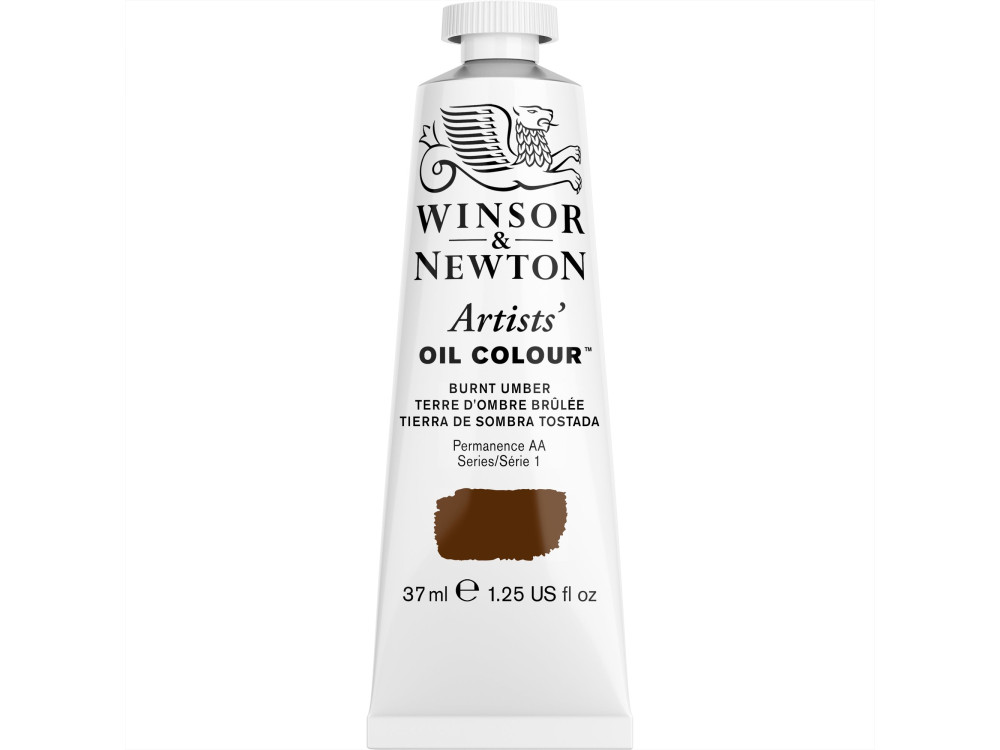 Farba olejna Artists' Oil Colour - Winsor & Newton - Burnt Umber 37 ml