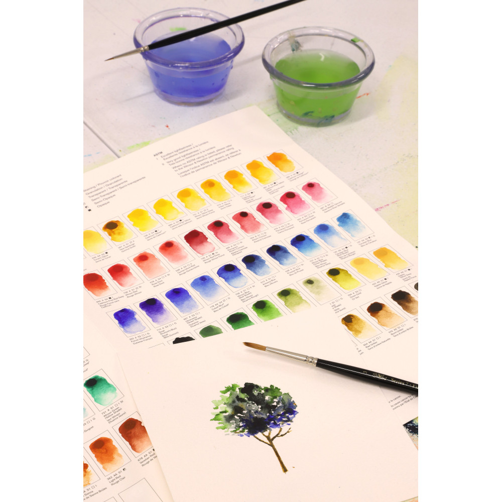 Próbnik farb Dot Card Professional Watercolour - Winsor & Newton - 109 kolorów