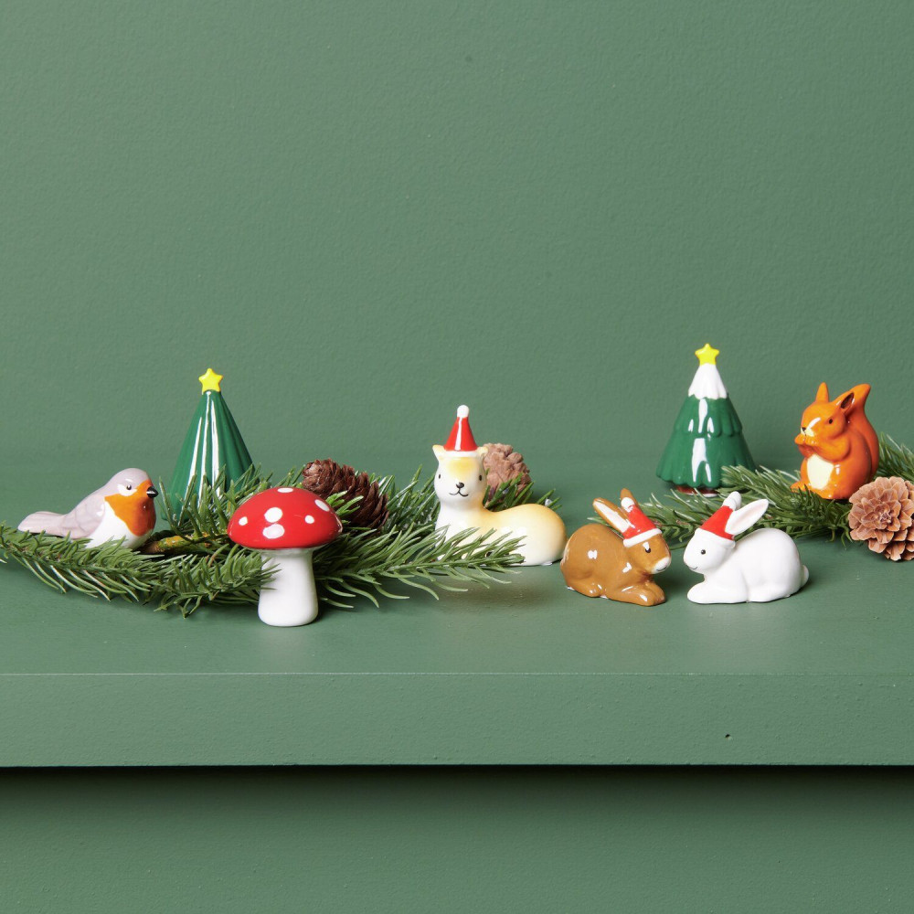 Figurka porcelanowa Wiewiórka - Rico Design - 4 x 3,7 x 2,2 cm