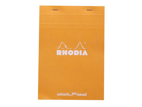 Notes dotPad - Rhodia - w kropki, pomarańczowy, A5, 80 g, 80 ark.