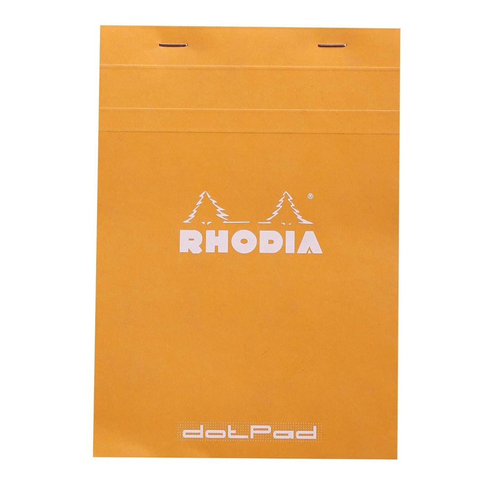 Notes dotPad - Rhodia - w kropki, pomarańczowy, A5, 80 g, 80 ark.