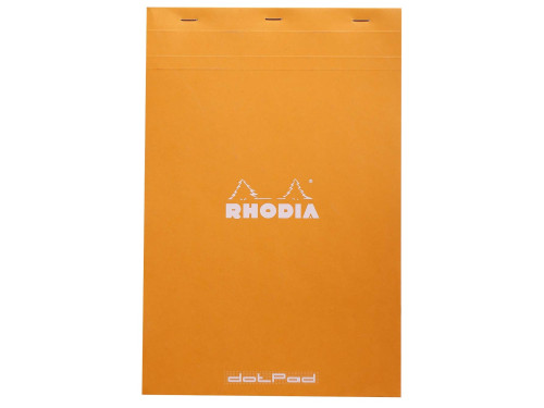Notebook dotPad - Rhodia - dotted, orange, A4+, 80 g, 80 sheets