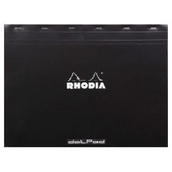 Notebook dotPad - Rhodia - dotted, black, A3+, 80 g, 80 sheets