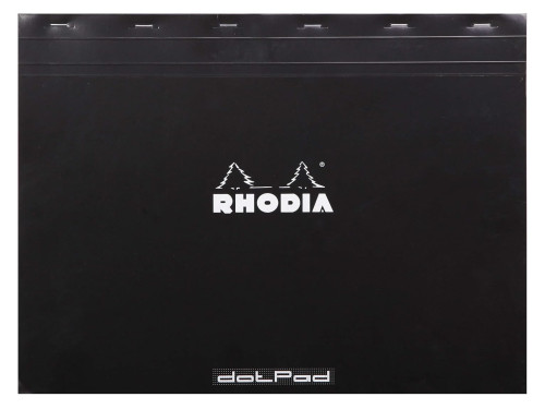 Notes dotPad - Rhodia - w kropki, czarny, A3+, 80 g, 80 ark.