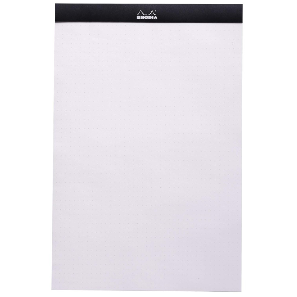 Notebook dotPad - Rhodia - dotted, black, A4+, 80 g, 80 sheets