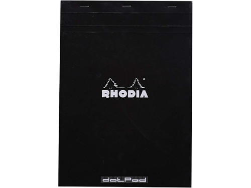 Notes dotPad - Rhodia - w kropki, czarny, A4, 80 g, 80 ark.