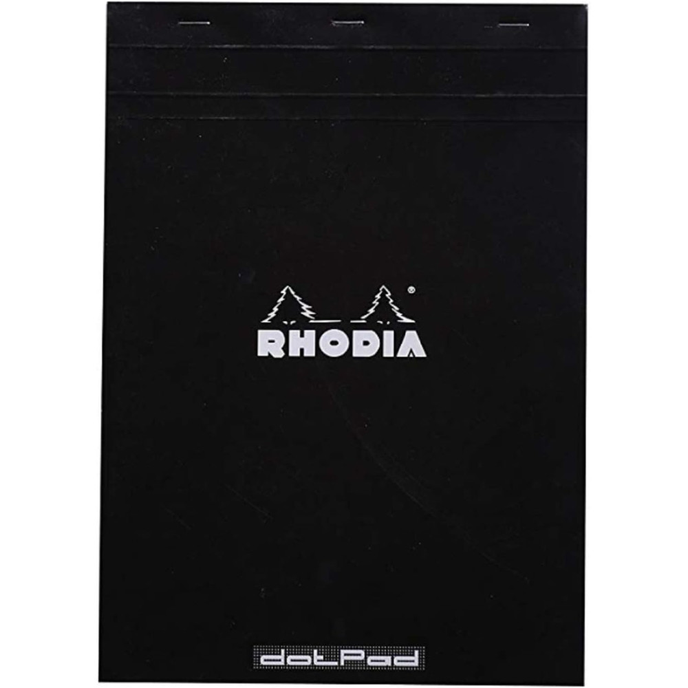 Notes dotPad - Rhodia - w kropki, czarny, A4, 80 g, 80 ark.