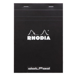 Notes dotPad - Rhodia - w kropki, czarny, A5, 80 g, 80 ark.