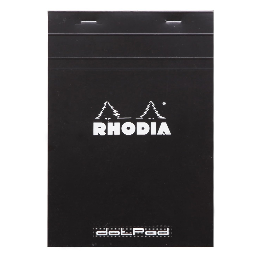 Notebook dotPad - Rhodia - dotted, black, A5, 80 g, 80 sheets