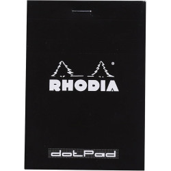 Notebook dotPad - Rhodia - dotted, black, 8,5 x 12 cm, 80 g, 80 sheets