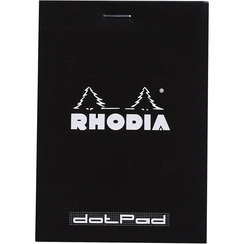 Notes dotPad - Rhodia - w kropki, czarny, 8,5 x 12 cm, 80 g, 80 ark.
