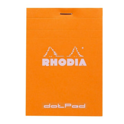 Notebook dotPad - Rhodia - dotted, orange, 8,5 x 12 cm, 80 g, 80 sheets