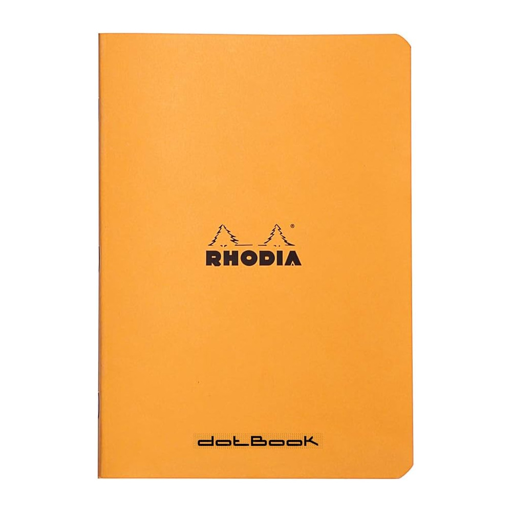 Notes - Rhodia - w kropki, pomarańczowy, A5, 80 g, 48 ark.