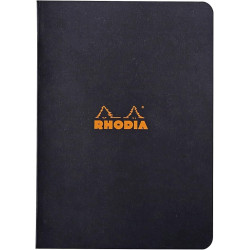 Notebook - Rhodia - lined, black, A5, 80 g, 48 sheets