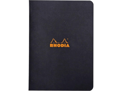 Notebook - Rhodia - lined, black, A5, 80 g, 48 sheets