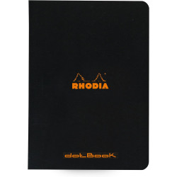 Notes - Rhodia - w kropki, czarny, A5, 80 g, 48 ark.