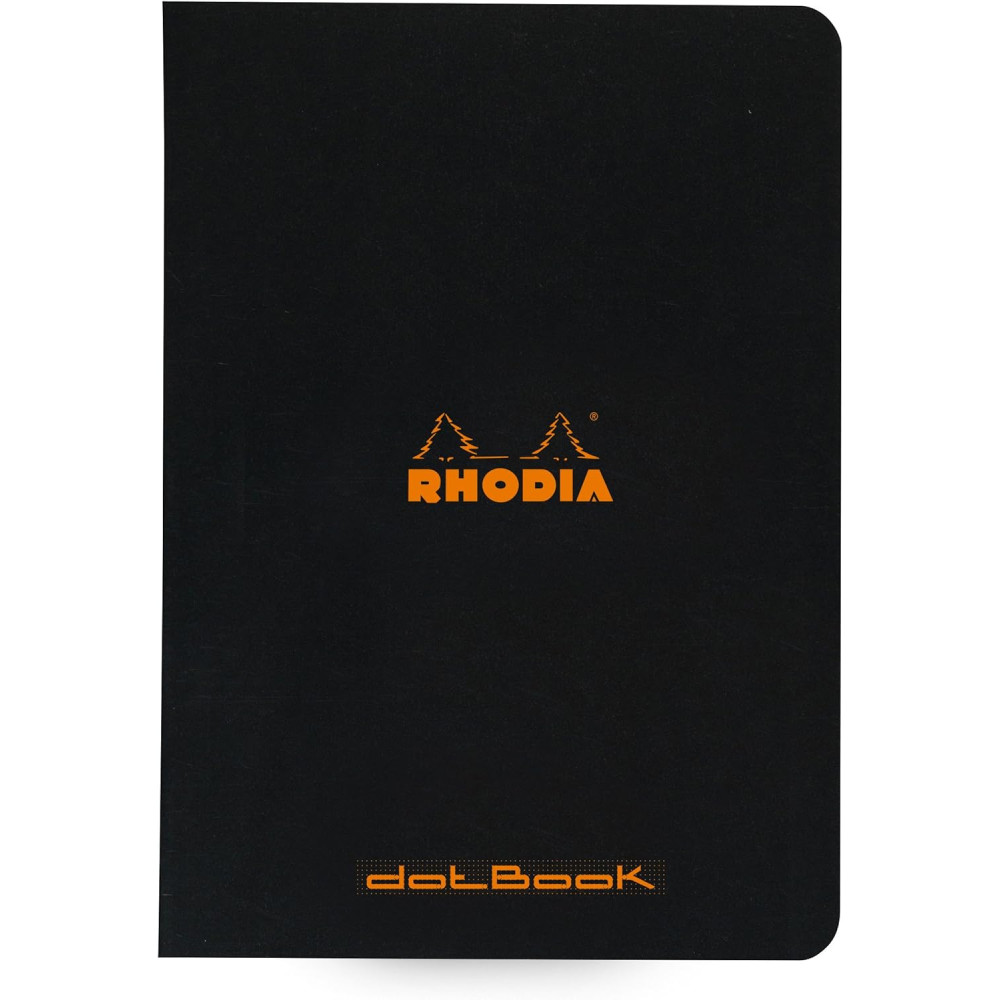 Notebook - Rhodia - dotted, black, A5, 80 g, 48 sheets