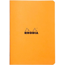 Notebook - Rhodia - checkered, orange, A5, 80 g, 48 sheets